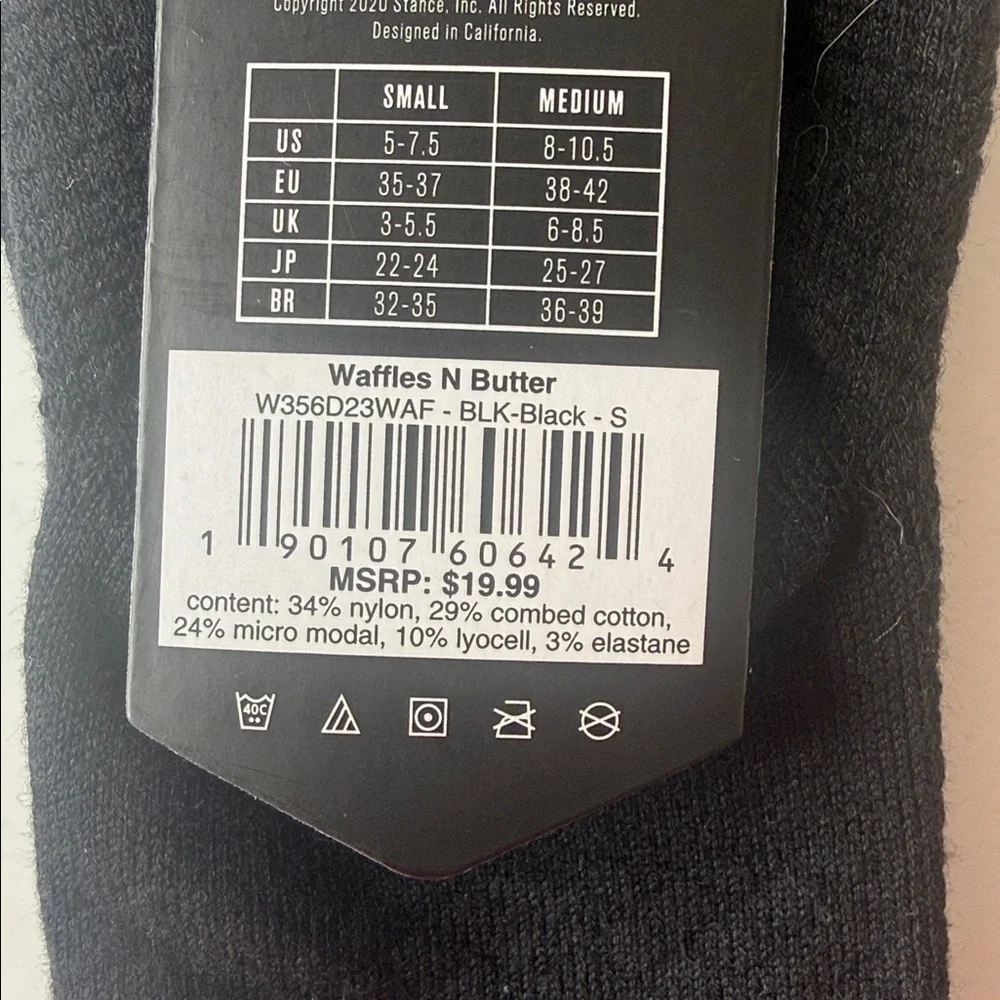 Stance Assortment of Socks. 3 Pairs. Small